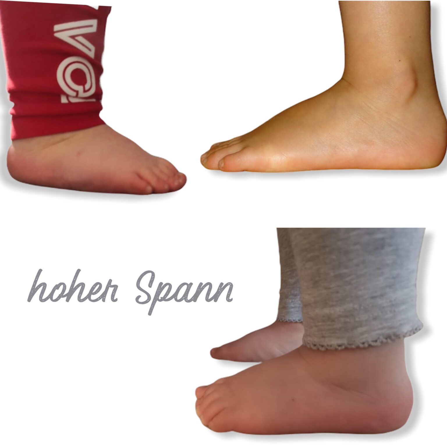 Die Höhe des Spanns erkennen | Barfuß-Kinder.de